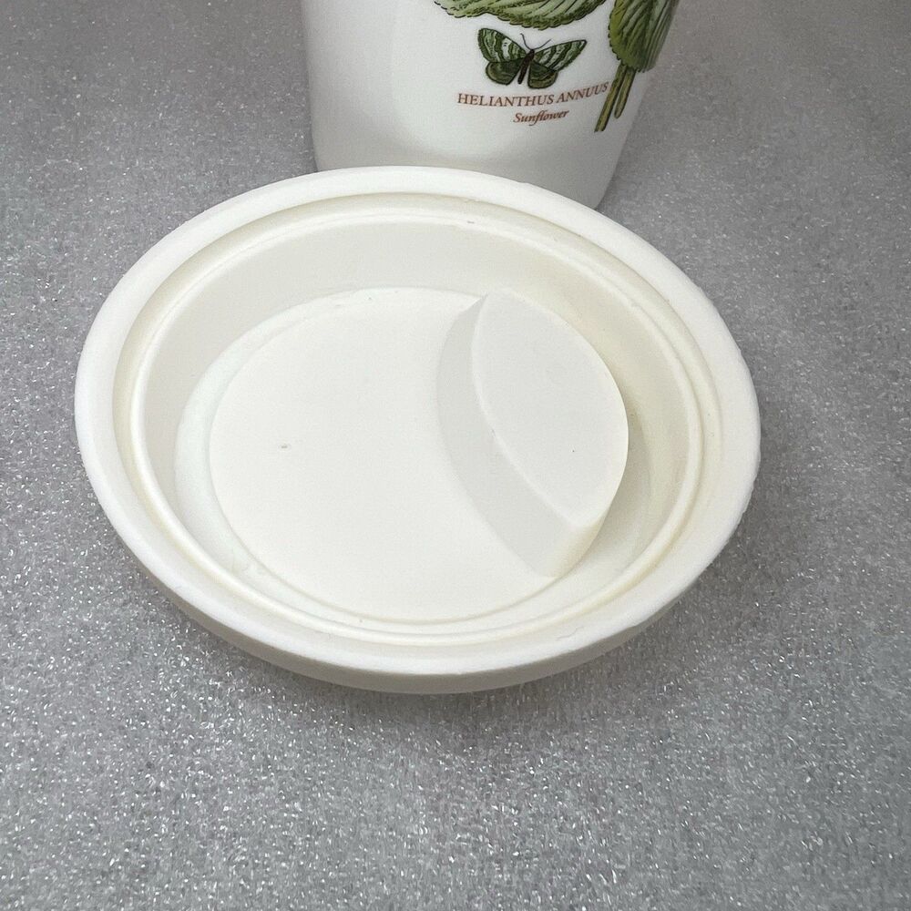 Portmeirion Botanic Garden "Sunflowers" Travel Mug Silicone Lid 7” Tall EUC - Picture 6 of 8